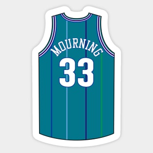 Alonzo Mourning Charlotte Jersey Qiangy Sticker